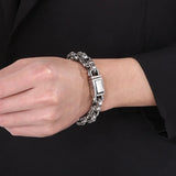Personalized Stainless Steel Skull Ghost Head Bracelet for Men