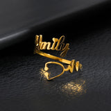 Personalized Stainless Steel Stethoscope Name Rings