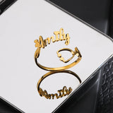 Personalized Stainless Steel Stethoscope Name Rings