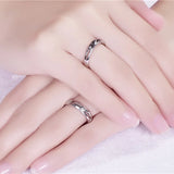 Personalized Stainless Steel Couple Ring Set