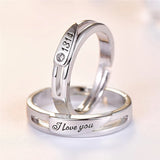 Personalized Stainless Steel Couple Ring Set