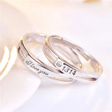 Personalized Stainless Steel Couple Ring Set