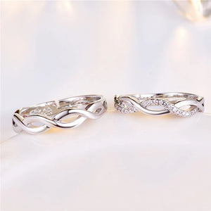 Personalized Stainless Steel Infinity Rings