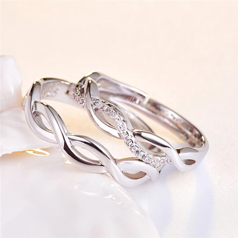 Personalized Stainless Steel Infinity Rings