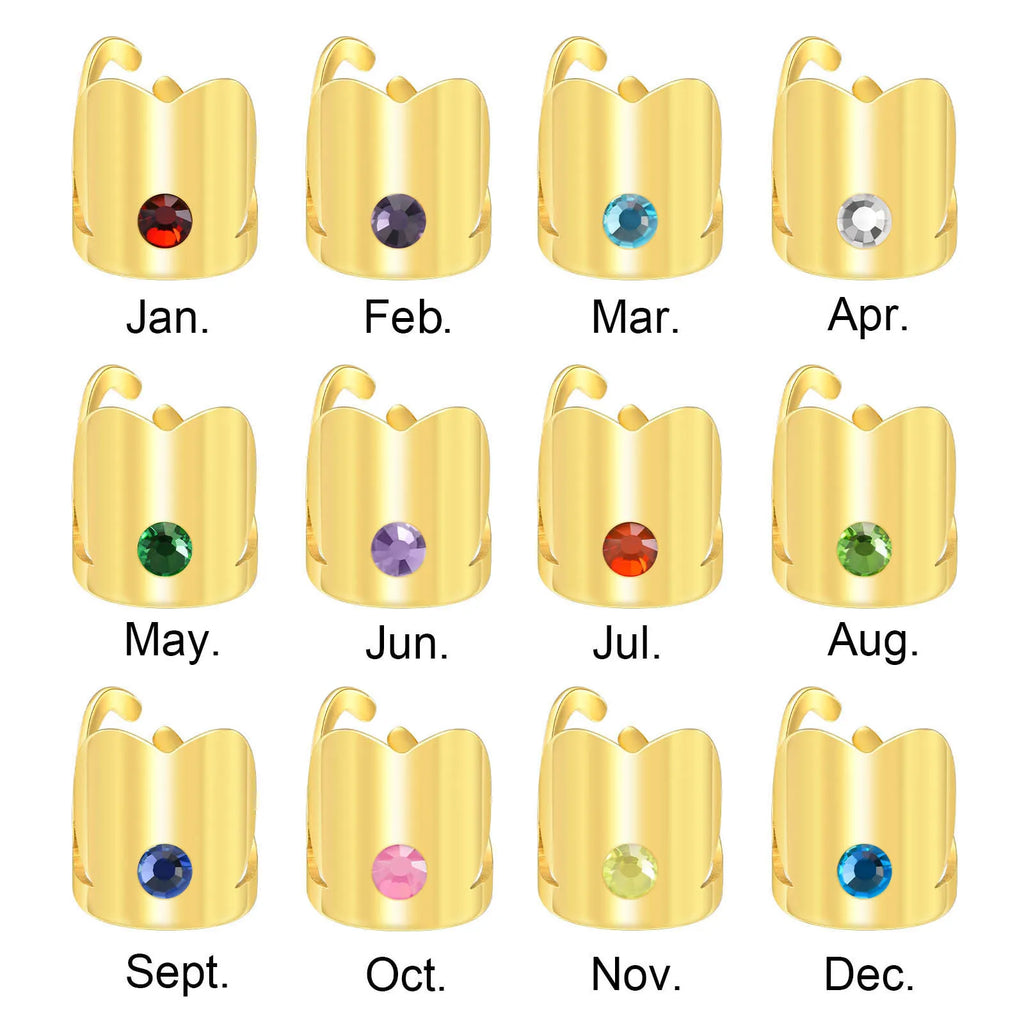 Custom Stethoscope Name Tag Birthstone ID Charm for Nurse Doctor