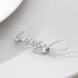 Custom Stainless Steel Name Brooch for Her