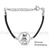 Personalized Tag Cat and Dog Bracelet Photo Heart Pendant