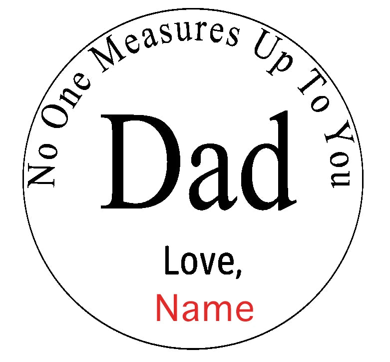 Personalized Tape Measure For Dad in Two Designs