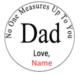 Personalized Tape Measure For Dad in Two Designs