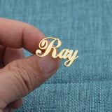 Personalized Stainless Steel Name Brooch