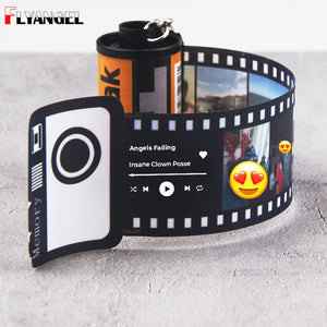 Personalized Film Roll Keyring Memorial Valentines Gift