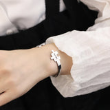 Custom Puzzle Cuff Bangle Stainless Steel Bracelet