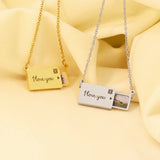 Personalized Hidden Symbol Necklace Engraved Lover Valentines
