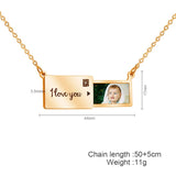 Personalized Hidden Symbol Necklace Engraved Lover Valentines