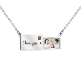 Personalized Hidden Symbol Necklace Engraved Lover Valentines