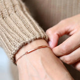 Personalized Thin Bracelets Stainless Steel Name Bracelets for Women