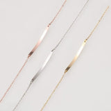 Personalized Thin Bracelets Stainless Steel Name Bracelets for Women