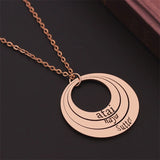 Personalized Water Drop Pendant Necklace for Mother Gift