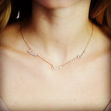 Custom Three Name Necklace Stainless Steel Choker Jewelry