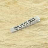 Personalized Hand Stamped Monogram Tie Clip