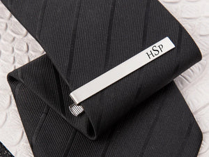 Personalized Tie Clips Groomsmen Tie Bar Stainless Steel Tie Clip