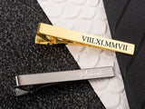Personalized Tie Clips Groomsmen Tie Bar Stainless Steel Tie Clip