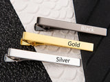 Personalized Tie Clips Groomsmen Tie Bar Stainless Steel Tie Clip