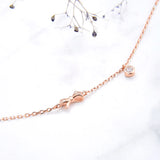 Personalized Tiny Bowknot Bracelet 925 Sterling Silver Dainty Link Chain for Her