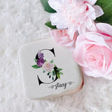 Personalized Travel Jewellery Case Ring Box - Anniversary Gift