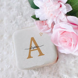 Personalized Travel Jewelry Case Name Jewelry Box Bridesmaid Proposal