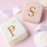 Personalized Travel Jewelry Case Name Jewelry Box Bridesmaid Proposal