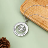 Personalized Tree of Life Sterling Silver Necklace Family Jewelry