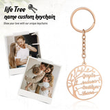 Custom Tree of Life Keychain with 1-4 Names
