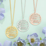 Personalized Tree of Life Necklace with 1-7 Names