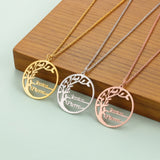 Personalized Tree of Life Necklace with 1-7 Names