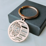 Personalized Tree of Life Silver Necklace Family Jewelry Name Gift