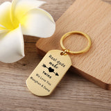 Twin Dad Keychain - Personalized Name Key Chain