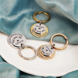 Personalized Two Name Circle Keychain For Mothers
