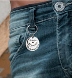 Personalized Two Name Circle Keychain For Mothers