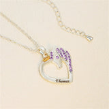 Personalized Unicorn Necklace with Name Pendant