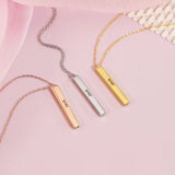 Custom V Shaped Pendant Necklace Stainless Steel Jewelry Gift