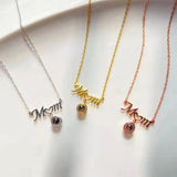 Personalized Christmas Photo Projection Heart Necklace