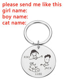 Personalized Valentines Gift Keychain Name House Keychain