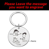 Personalized Valentines Gift Keychain Name House Keychain