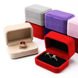 Velvet Double Rings Earring Organizer Case
