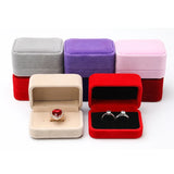Velvet Double Rings Earring Organizer Case