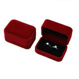 Velvet Double Rings Earring Organizer Case