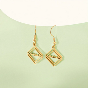 Personalized Vertical Name Earrings Name Earrings Dangle Name Earrings for Women