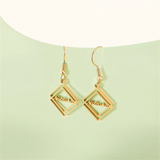 Personalized Vertical Name Earrings Name Earrings Dangle Name Earrings for Women