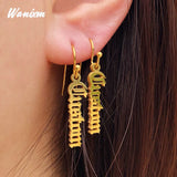 Custom Dangle Name Earrings for Her Stainless Steel Jewelry